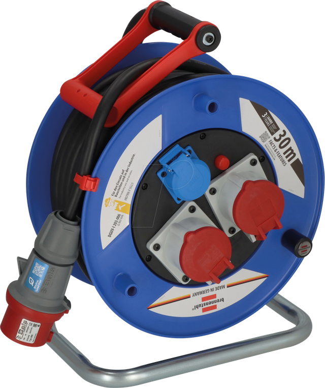 BRE 1238010 - Kabeltrommel Garant CEE, Baustelle, Industrie, IP44, 30 m Kabel