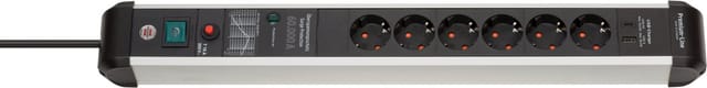 BRE 1391010620 - Brennenstuhl Steckdosenleiste 6-fach mit USB Power-Delivery Typ