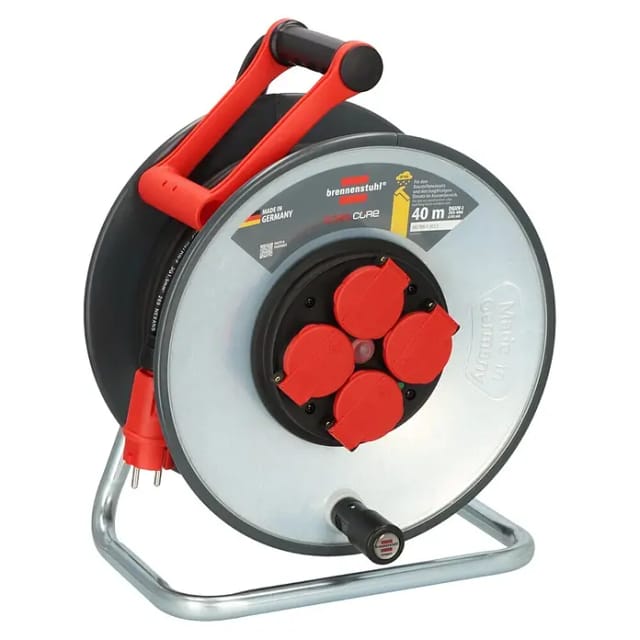 BRE 9191400110 - Kabeltrommel Professional, SteelCore, IP44, 40 m Kabel