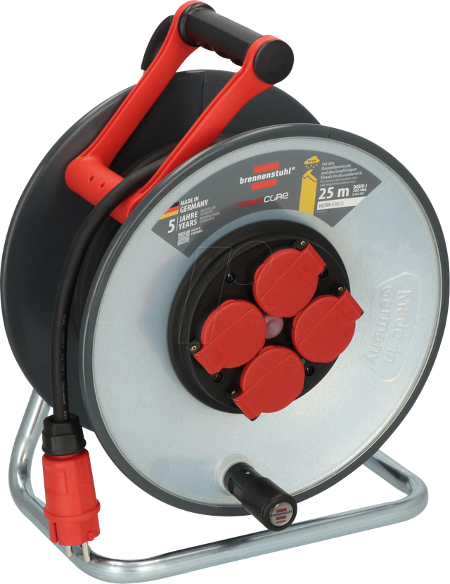 BRE 9192250110 - Kabeltrommel Professional, SteelCore, IP44, 25 m Kabel