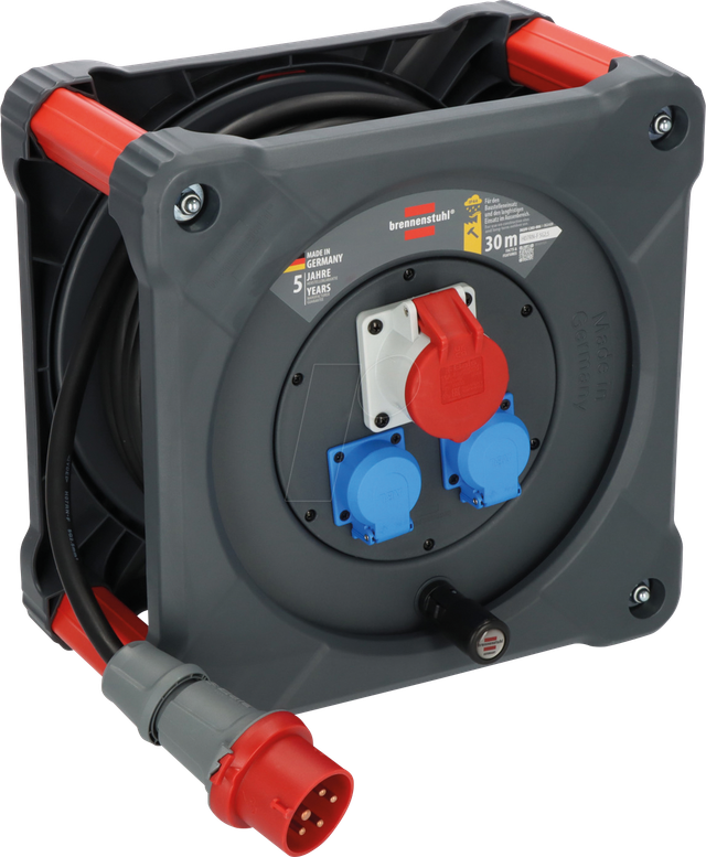 BRE 9222300110 - Kabeltrommel Professional, KD 3200, CEE, IP44, 30 m Kabel