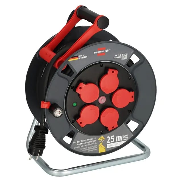 BRE 9232250100 - Kabeltrommel Professional, 300 KU 2200, IP44, 25 m Kabel