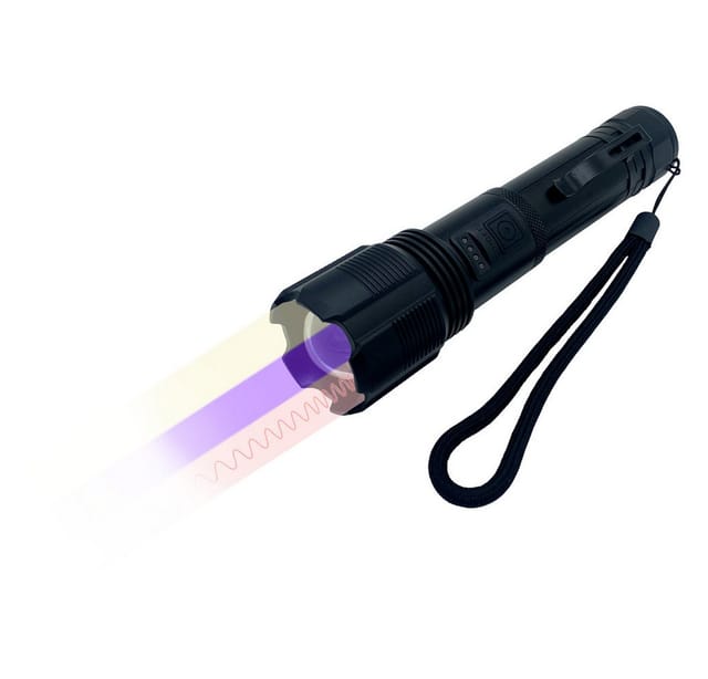 BS 32513 - LED-Taschenlampe, 3-in-1 (weiß-IR-UV), Akku