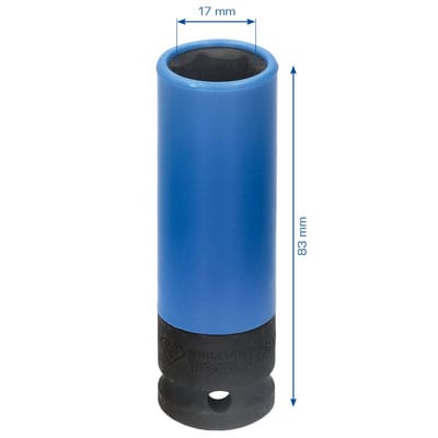 BT 0691006 - 1/2'' Alu-Felgen-Kraft-Stecknuss, 17 mm