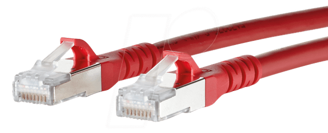 BTR 1308455066-E - Patchkabel RJ45 Cat.6A S/FTP 5 m rot