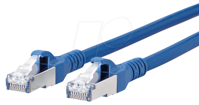 BTR 130845A044-E - Patchkabel RJ45 Cat.6A S/FTP 10 m blau