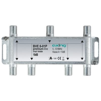 BVE 6-01P - Verteiler, 5-1218 MHz, 6-fach, 8,5 - 10,1 dB