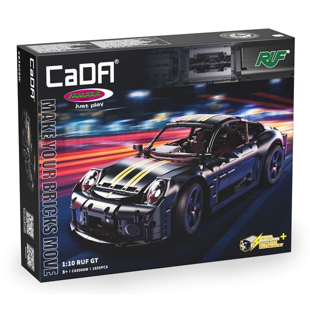 CADA 402874 - CaDA RUF GT 1:10 schwarz Bricks