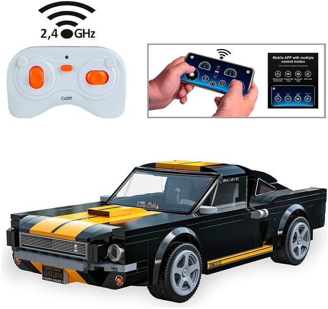 CADA 402878 - CaDA Shelby GT350 H 1:20 schwarz 2,4GHz Bricks
