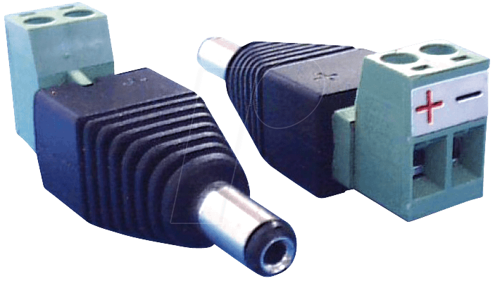 CAM DC-F - Hohlstecker Adapter mit Schraubklemmen