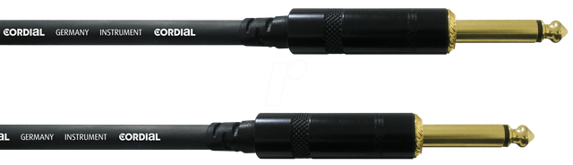 CCI-PP 3,0SW - Instrumentenkabel, 6,3 mm Mono Klinkenstecker, 3 m