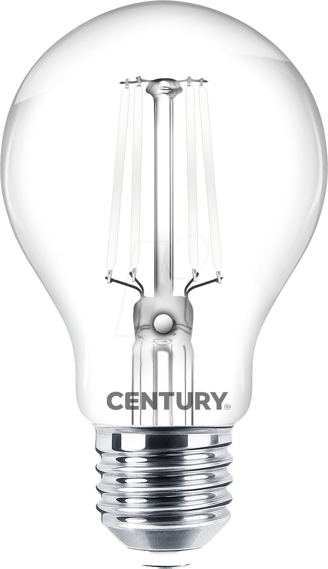 CEN ING3W092727 - LED-Lampe E27, 9 W, 1055 lm, 2700 K, Filament, weiß