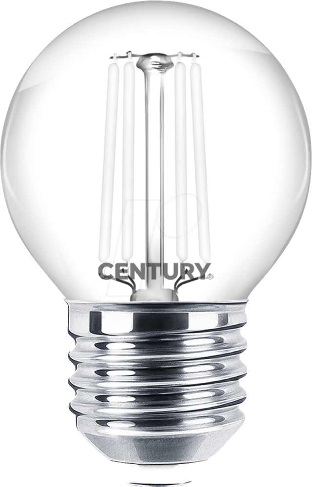 CEN INH1GW452727 - LED-Lampe E27, 4,5 W, 470 lm, 2700 K, Filament, weiß
