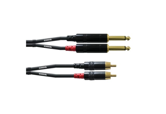 CFU-PC 1,5 - 2x Kabel, Klinkenstecker auf Cinchstecker, 1,5 m