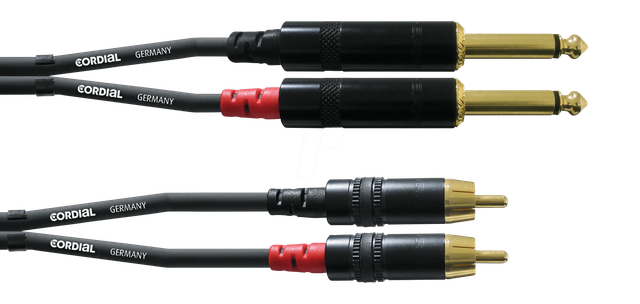 CFU-PC 6,0 - 2x Kabel, Klinkenstecker auf Cinchstecker, 6 m