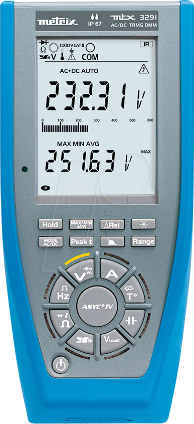 CHAU MTX3291 - Multimeter MTX 3290, digital, 60000 Counts, TRMS, AC/DC, USB