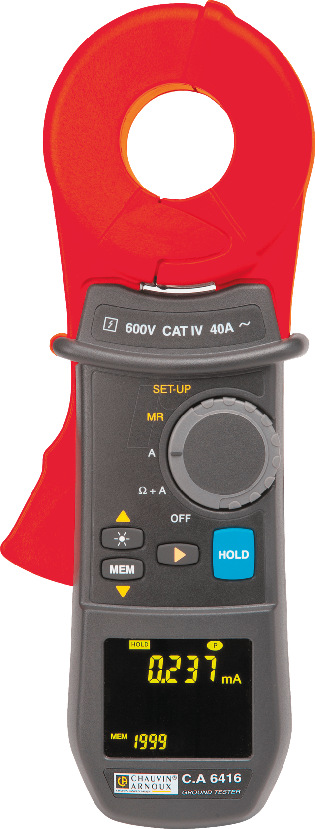 CHAU P01122015 - Erdungsmesszange C.A 6416, 1500 Ohm, bis 40 A