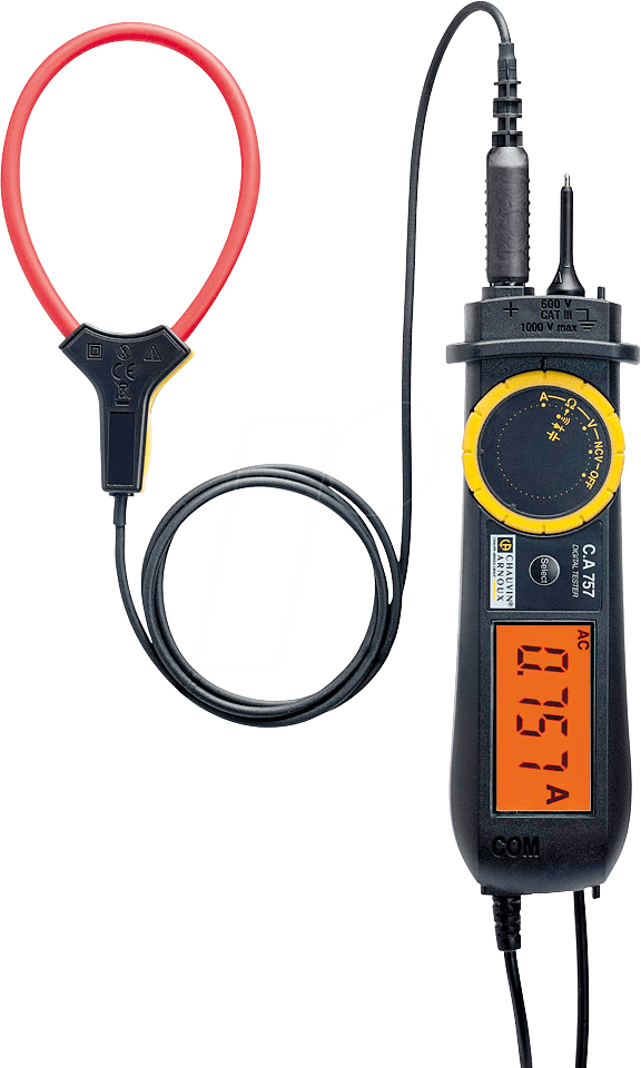 CHAU P01191757 - Spannungsprüfer C.A 757, bis 1000 V AC/DC, MiniFlex
