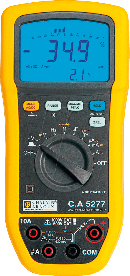 CHAU P01196777 - Multimeter C.A 5277, digital, 6000 Counts, TRMS, 12-Bit-Wandler