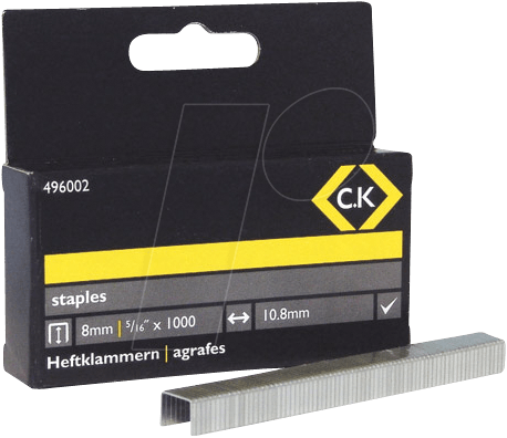 CK 496002 - Heftklammern, 8 x 10,5 mm