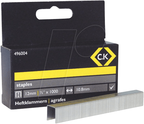 CK 496004 - Heftklammern, 12 x 10,5 mm