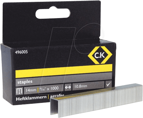 CK 496005 - Heftklammern, 14 x 10,5 mm