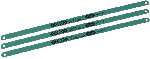 CK T0934R 1232 - Metallsägeblätter, 32 tpi, 300 mm, 3 -teilig
