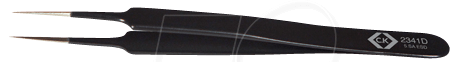 CK T2341D - Pinzette, gerade, spitz, 110 mm, 5. SA, ESD