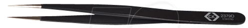 CK T2379D - Pinzette, gerade, spitz, 120 mm, 3. SA, ESD