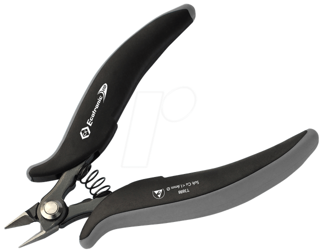 CK T3888 - ESD Seitenschneider, Kopf abgeflacht, 135 mm