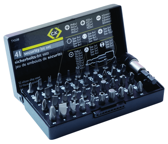 CK T4508 - Bit-Satz, 41-teilig Security Bits
