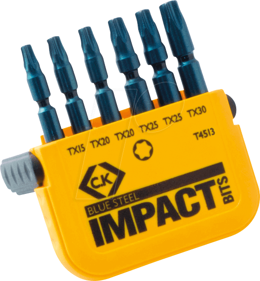 CK T4513 - Bit-Satz Blue Steel, 6-teilig Torx (TX)