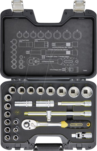 CK T4662 - Steckschlüsselsatz, Multi, 1/2'', 24-teilig