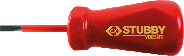 CK T48344-040 - Schraubendreher VDE/1000V, Schlitz 4,0 x 45, kurz