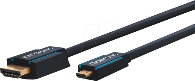 CLICK 70330 - High Speed Micro HDMI Adapterkabel, 4K, 5m