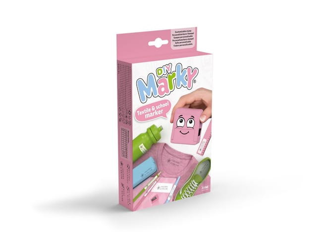 COLOP 166668 - Markierungsstempel, MARKY, DIY-Set, rosa