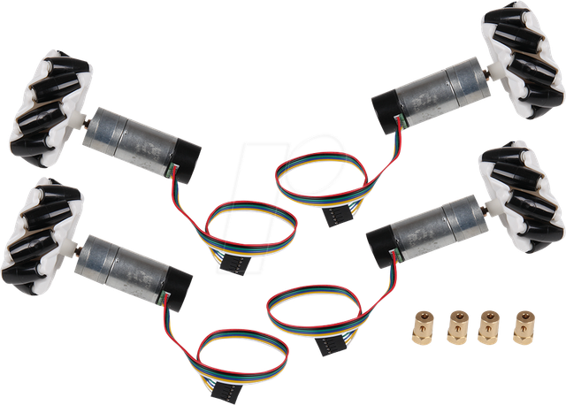 COM-MOTOR06 - Omni Wheels-Kit mit Motoren und Encodern