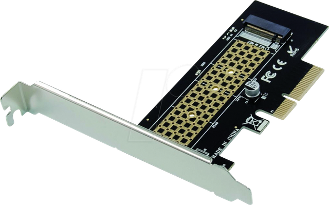 CON EMRICK05BS - PCIe x4 > 1x M.2 NVMe, inkl. M.2 Kühlkörper