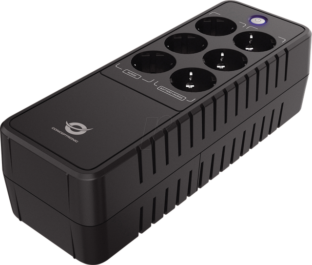 CON ZEUS09E - USV, 850 VA / 490 W, Schutzkontakt