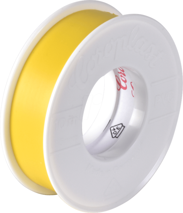 CORO 1380 - Elektroisolierband 301 KB3, 10 m, 15 mm, gelb