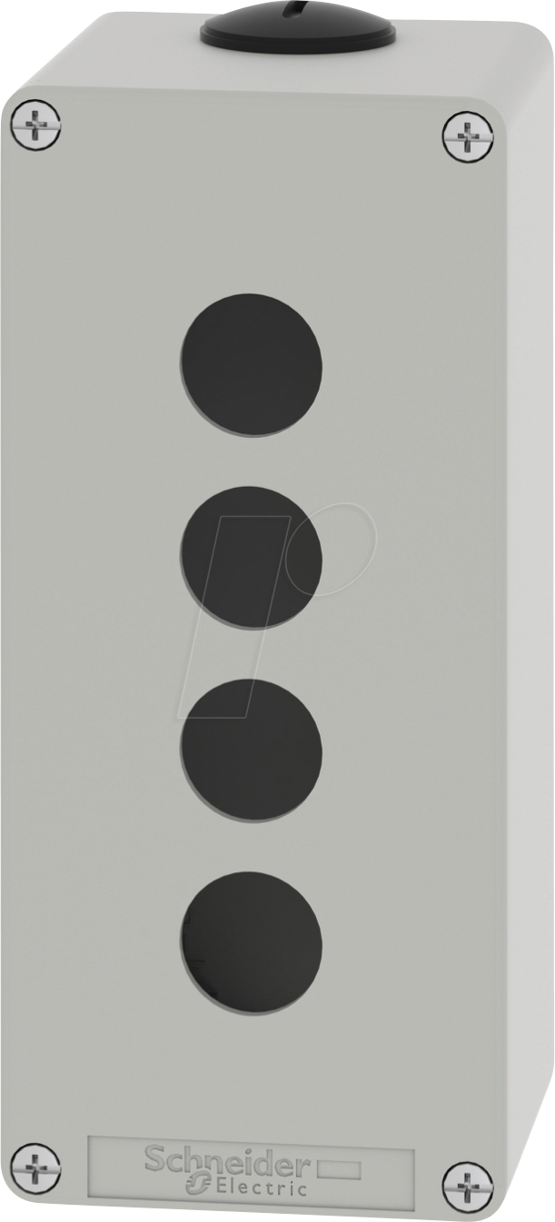 XAPD3504 - Leergehäuse, Metall, grau, 4 Befehlsstellen 22 mm