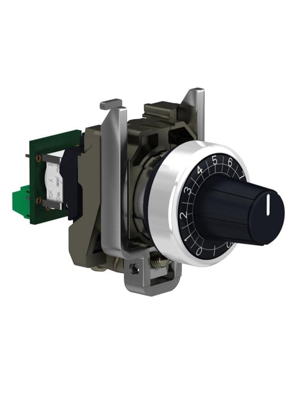 XB4BD912R1K - Potentiometer, Komplettgerät mit 1 kOhm-Widerstand, Metall