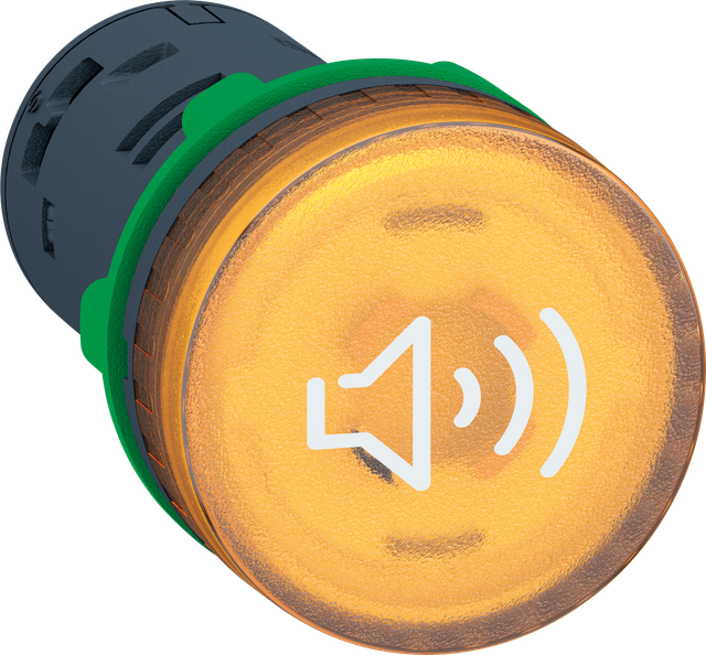 XB5KS2G8 - Harmony Buzzer, beleuchtbar in gelb, Ø 22 mm, 110 … 120 V AC