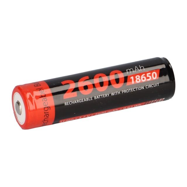 XCELL 139353 - Industriezelle, Li-Ion, 18650, 3,7 V, 2600 mAh, Button Top