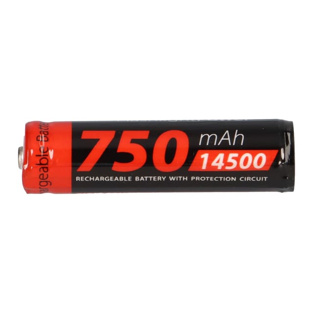 XCELL 139988 - Industriezelle, Li-Ion, 14500, 3,7 V, 750 mAh, Button Top