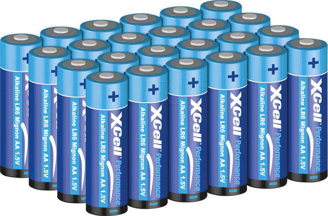 XCELL AA 24X - Alkaline Batterie Performance LR6, AA (Mignon), 24er-Pack