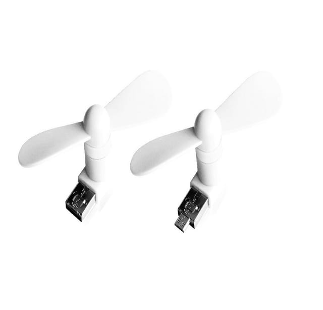 XLAYER 211038 - USB 2-in-1 Mini Ventilator, weiß