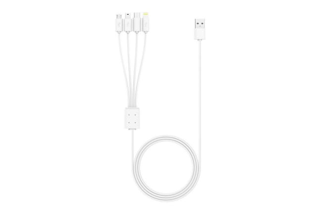 XLAYER 214252 - Ladekabel, USB-A -> C, Mini, Micro, Lightning, 1,5 m