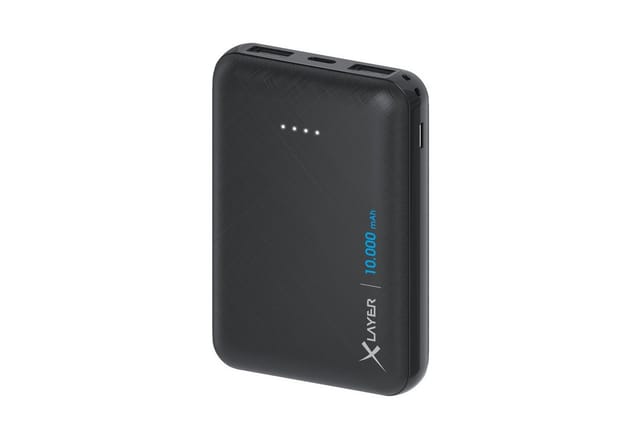 XLAYER 217282 - Powerbank, Micro, Li-Po, 10000 mAh, USB-C, schwarz