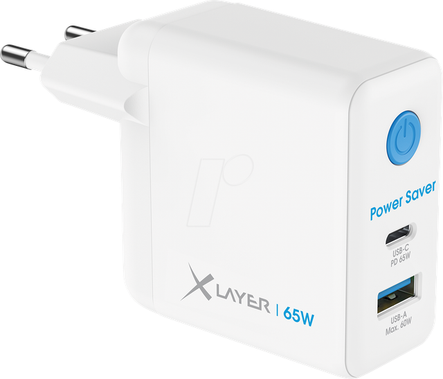 XLAYER 219703 - USB-Ladegerät QC 4.0, PD, GaN, 65 W